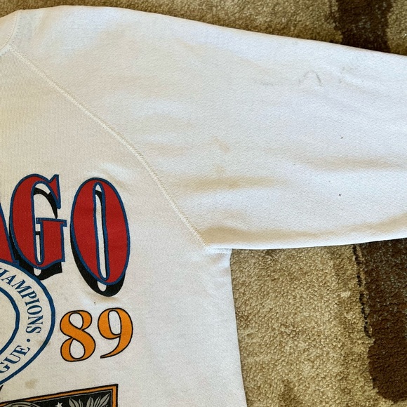 Vintage 1989 Chicago Cubs Crewneck, Womens Large, Graphic MLB Champions - Picture 6 of 13